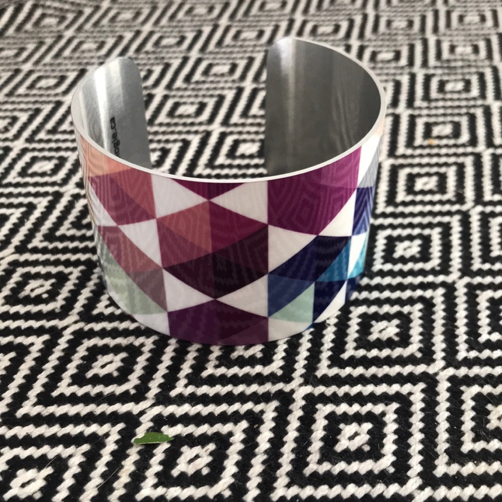 Geometric aluminum cuff